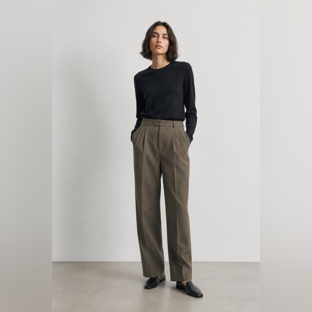 TOMMY HILFIGER Vintage - Pleated Tweed Trousers | Preppy Tailored Pants